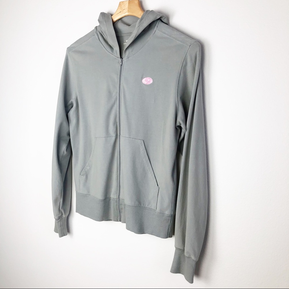 Mossy Oak Full Zip Hoodie Jacket Gray Pink Medium - Picture 3 of 8